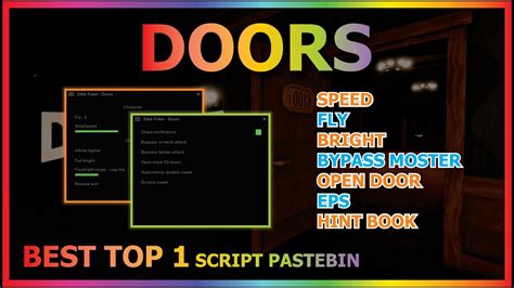 In todays video I will be showing you a script Use this script only on DOORS. . Doors script pastebin